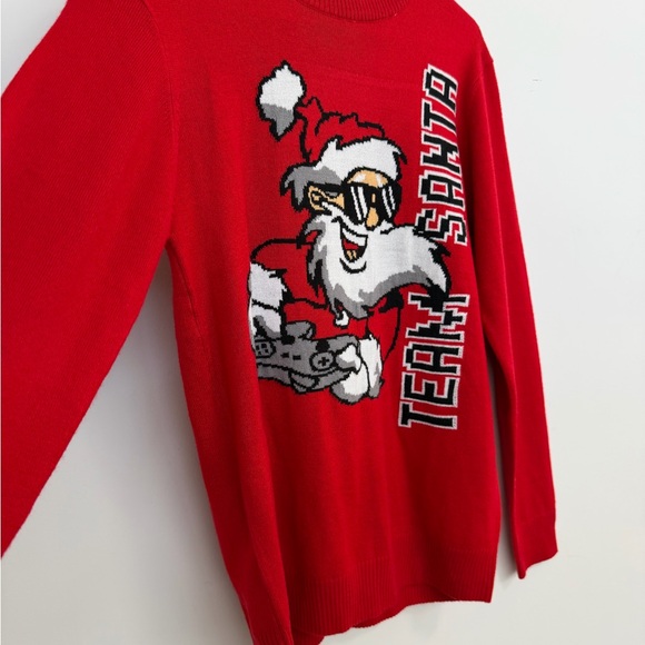 H&M Red Santa Gamer Boys Sweater - Picture 4 of 14